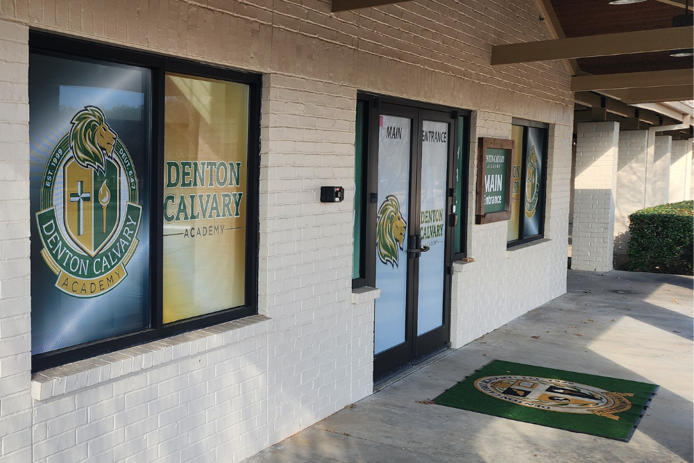 Window and Door Graphics for a school in Texas